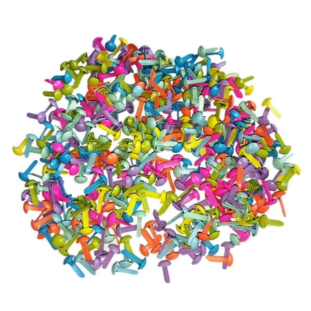 OUNONA 100 Pcs Mini Brads Assorted Colors Round Brad Pastel Brads for Scrapbooking Crafts Making Stamping and DIY - 8x20mm
OUNONA 100 Pcs Mini Brads Assorted Colors Round Brad Pastel Brads for Scrapbooking Crafts Making Stamping and DIY - 8x20mm