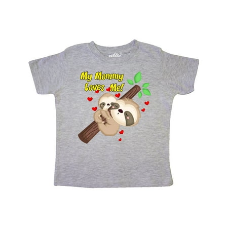 Inktastic My Mommy Loves Me Gift Toddler Boy or Toddler Girl T-Shirt
