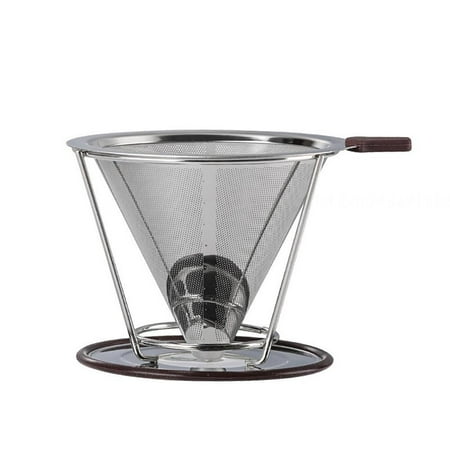 Kreigaven Coffee Filter Stainless Steel Coffee Filter Reusable Dripper for Coffee Filter Paperless Coffee Filter for Manual Dispensing 1pc
Kreigaven Coffee Filter Stainless Steel Coffee Filter Reusable Dripper for Coffee Filter Paperless Coffee Filter for Manual Dispensing 1pc