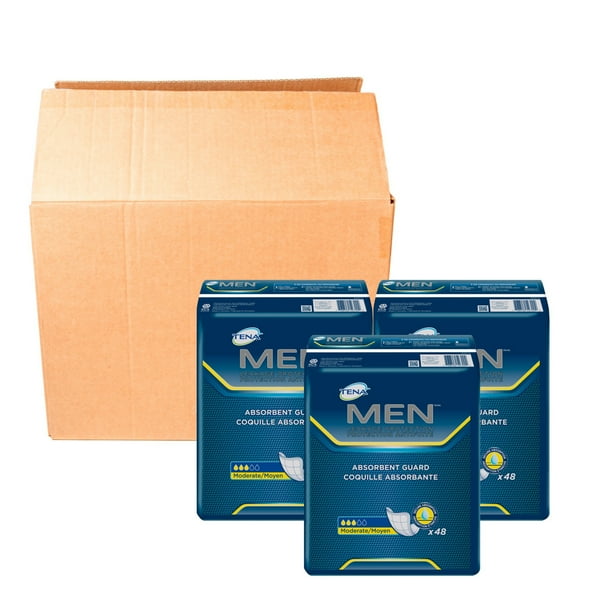 Tena Incontinence Guards for Men, Moderate, 144 Ct