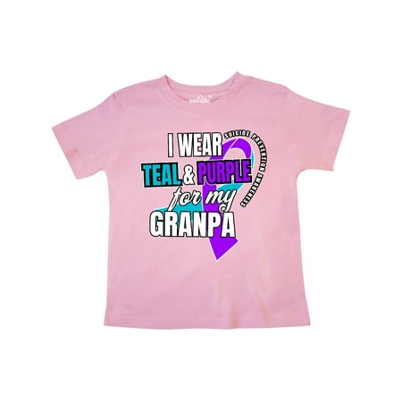 Inktastic Suicide Prevention I Wear Teal and Purple for My Granpa Gift Toddler Boy or Toddler Girl T-Shirt
Inktastic Suicide Prevention I Wear Teal and Purple for My Granpa Gift Toddler Boy or Toddler Girl T-Shirt