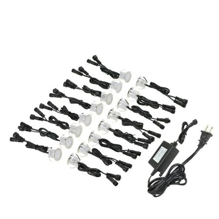 16pcs LED Deck Light Recessed Waterproof Landscape Light Stair Lamp Warm White Decorative Patio Lamp Outdoor Pathway Lamp for Deck Patio Garden Park Pathway Stair
16pcs LED Deck Light Recessed Waterproof Landscape Light Stair Lamp Warm White Decorative Patio Lamp Outdoor Pathway Lamp for Deck Patio Garden Park Pathway Stair