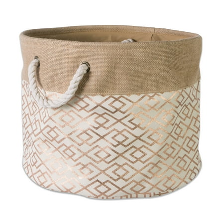 DII Collapsible Burlap Storage Basket - Home Organizational Solution (Small Round - 12 x 9 ) Diamond Bronze
DII Collapsible Burlap Storage Basket - Home Organizational Solution (Small Round - 12 x 9 ) Diamond Bronze