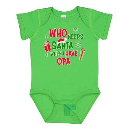 Inktastic Who Needs Santa when I Have Opa Gift Baby Boy or Baby Girl Bodysuit
Inktastic Who Needs Santa when I Have Opa Gift Baby Boy or Baby Girl Bodysuit