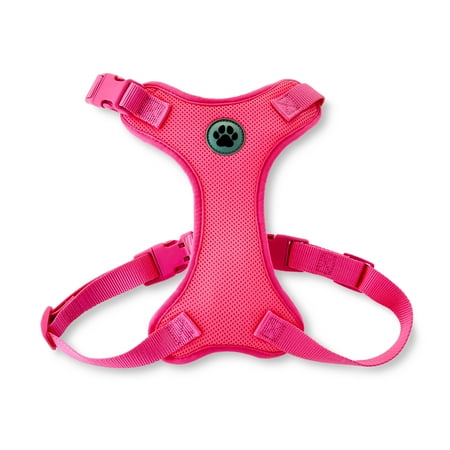 Vibrant Life Mesh Adjustable, Reflective Dog Walking Harness, Pink, Large