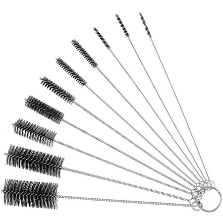 Bottle Cleaning Brushes 10 Pcs Tube Brush Nylon Bottle Pipe Cleaner Set for Bottle Glasses Straw Cleaning Black
Bottle Cleaning Brushes 10 Pcs Tube Brush Nylon Bottle Pipe Cleaner Set for Bottle Glasses Straw Cleaning Black
