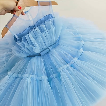 1-5 T Toddler Dresses for Girls Ruffle Flower Girls Dress Tulle Tutu Dress Blue 18-24 Months
1-5 T Toddler Dresses for Girls Ruffle Flower Girls Dress Tulle Tutu Dress Blue 18-24 Months