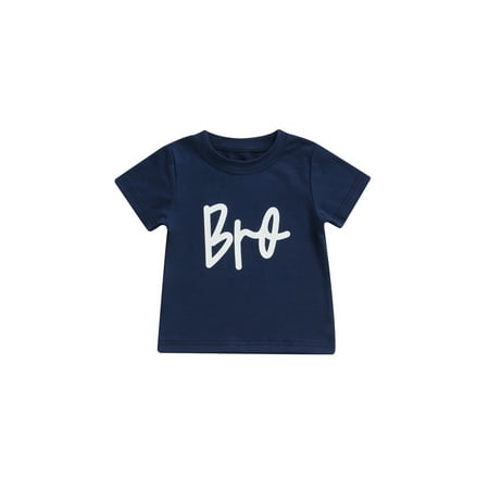 Canrulo Toddler Baby Boy Girl Short Sleeve Tees Pullover Top Sis Bro Letter Summer T-Shirt Blue BRO 4-5 Years
Canrulo Toddler Baby Boy Girl Short Sleeve Tees Pullover Top Sis Bro Letter Summer T-Shirt Blue BRO 4-5 Years