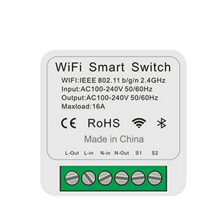 Eleonora 16A Mini WiFi Smart Light Switches Mini Breaker Smart Home EWeLink APP Wireless Remote Control Works With Alexa Google Home
Eleonora 16A Mini WiFi Smart Light Switches Mini Breaker Smart Home EWeLink APP Wireless Remote Control Works With Alexa Google Home