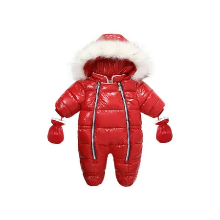 Infant Baby Boys Girls Winter Puffer Jumpsuit Hooded Zip Up Romper Overalls With Foot Covers And Gloves
Infant Baby Boys Girls Winter Puffer Jumpsuit Hooded Zip Up Romper Overalls With Foot Covers And Gloves