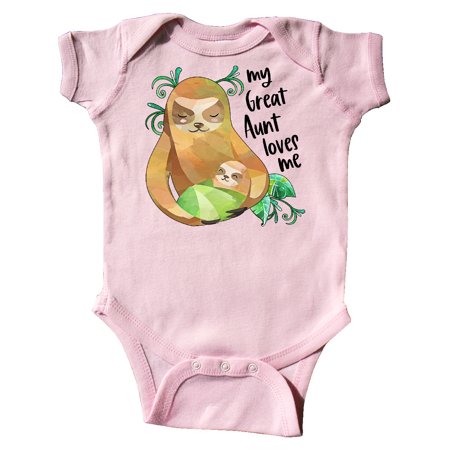 Inktastic My Great Aunt Loves Me Cute Sloth and Baby Gift Baby Boy or Baby Girl Bodysuit
Inktastic My Great Aunt Loves Me Cute Sloth and Baby Gift Baby Boy or Baby Girl Bodysuit