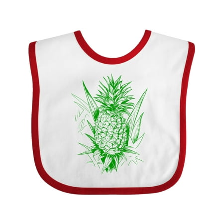Inktastic Unpicked Pineapple in Green Gift Baby Boy or Baby Girl Bib