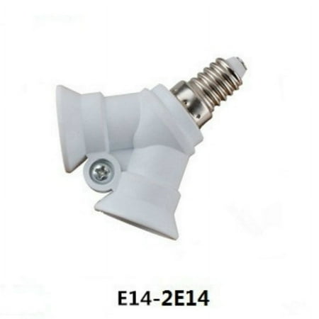2In1 Adjustable E14 Base Light Lamp Bulb Adapter Holder Socket Splitter
2In1 Adjustable E14 Base Light Lamp Bulb Adapter Holder Socket Splitter