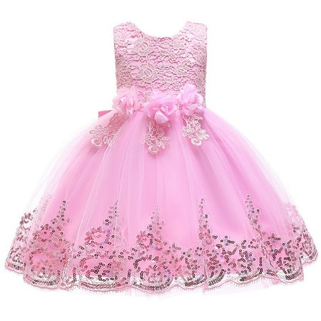 Tking Fashion Baby Girl Pageant Lace Dress Toddler Party Bowknot Gown Dress With Headwear Pink 140
Tking Fashion Baby Girl Pageant Lace Dress Toddler Party Bowknot Gown Dress With Headwear Pink 140