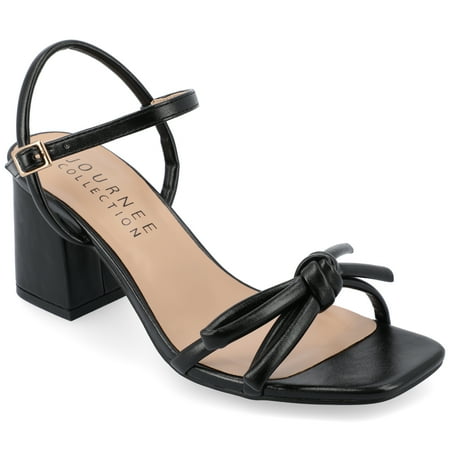 Journee Collection Womens Meryl Tru Comfort Foam Light Puff Strap Sandals