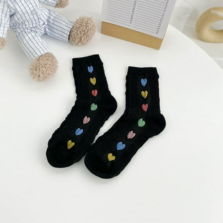 4 pair Women Autumn And Winter New Trend Heart Ware Cotton Beautiful Mid Calf Socks Color Random
4 pair Women Autumn And Winter New Trend Heart Ware Cotton Beautiful Mid Calf Socks Color Random