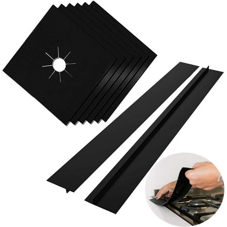 Gas Stove Burner Covers Stove Protectors(8 Pack 0.2 mm 10.6 x 10.6 )+ Silicone Stove Gap Cover(2 Pack 21”)
Gas Stove Burner Covers Stove Protectors(8 Pack 0.2 mm 10.6 x 10.6 )+ Silicone Stove Gap Cover(2 Pack 21”)