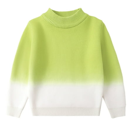Pullover Sweaters for Toddler Round Neck Color Block Knit Outwear Tops Plus Size Soft Comfy Round Neck Long Sleeve Pullover Light Green 4-5 Years
Pullover Sweaters for Toddler Round Neck Color Block Knit Outwear Tops Plus Size Soft Comfy Round Neck Long Sleeve Pullover Light Green 4-5 Years