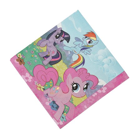 My Little Pony Magic Lunch Napkins for Birthday - Party Supplies - Licensed Tableware - Licensed Napkins - Birthday - 16 Pieces