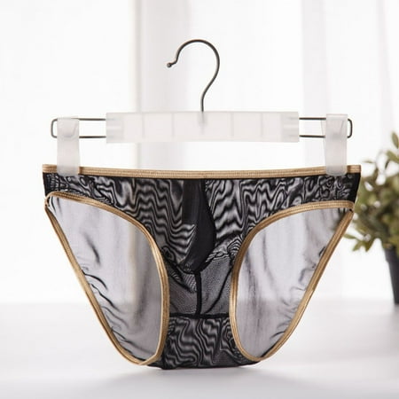 Breathable Mesh Nightwear Low Waist Sexy Lace Briefs Mens Lingerie Mens Underwear Seamless Panties BLACK XL
Breathable Mesh Nightwear Low Waist Sexy Lace Briefs Mens Lingerie Mens Underwear Seamless Panties BLACK XL