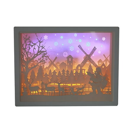Christmas Decoration Pendant Wall Hanging Home Decoration Small Scene Decoration Lighting Props Light And Shadow Paper Carving Lamp
Christmas Decoration Pendant Wall Hanging Home Decoration Small Scene Decoration Lighting Props Light And Shadow Paper Carving Lamp