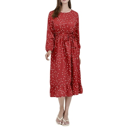 COUTEXYI Mommy and Me Matching Clothes Mom Kid Girls Dots Print Ruffle Dress with Belt Baby Girls Romper Skirt
COUTEXYI Mommy and Me Matching Clothes Mom Kid Girls Dots Print Ruffle Dress with Belt Baby Girls Romper Skirt