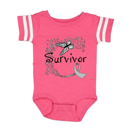 Inktastic Brain Cancer Survivor- butterfly ribbon Gift Baby Boy or Baby Girl Bodysuit
Inktastic Brain Cancer Survivor- butterfly ribbon Gift Baby Boy or Baby Girl Bodysuit