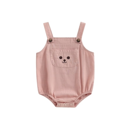 Baby Romper Sleeveless Embroidery Summer Bodysuit Overalls with Pocket for Girls Boys
Baby Romper Sleeveless Embroidery Summer Bodysuit Overalls with Pocket for Girls Boys