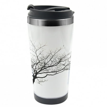 Black and White Travel Mug Tree Flying Birds Steel Thermal Cup 16 oz by Ambesonne
Black and White Travel Mug Tree Flying Birds Steel Thermal Cup 16 oz by Ambesonne
