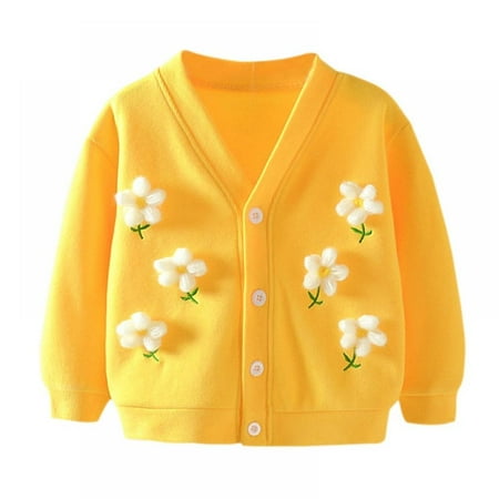 Toddler Girls Sweater Cardigan Cute Flower Embroidery Coat V-Neck Long Sleeve Button down Sweater Jacket 0-3Y
Toddler Girls Sweater Cardigan Cute Flower Embroidery Coat V-Neck Long Sleeve Button down Sweater Jacket 0-3Y