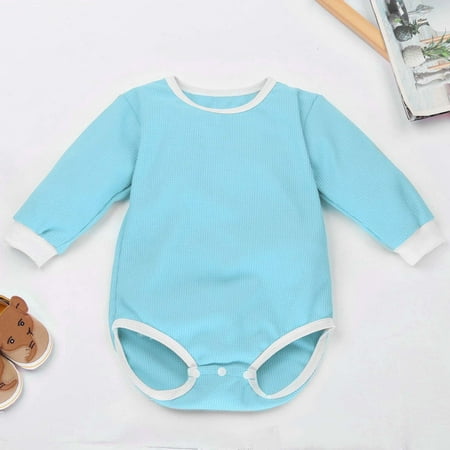 KONBECA Baby Boys Girls Rompers Infants Pure Cotton Coverall Baby Boys Girls Bodysuit Solid Color Long-sleeved Top Jumpsuit Romper Outfits (3-24 Months)
KONBECA Baby Boys Girls Rompers Infants Pure Cotton Coverall Baby Boys Girls Bodysuit Solid Color Long-sleeved Top Jumpsuit Romper Outfits (3-24 Months)