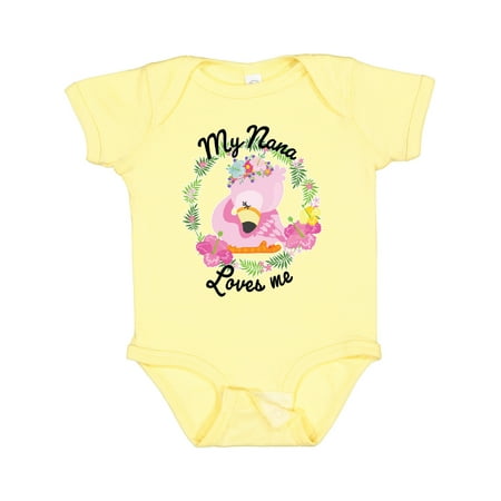 Inktastic Baby Flamingo My Nana Loves Me with Flower Wreath Gift Baby Boy or Baby Girl Bodysuit
Inktastic Baby Flamingo My Nana Loves Me with Flower Wreath Gift Baby Boy or Baby Girl Bodysuit