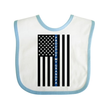 Inktastic Grandpa Police Law Enforcement Gift Baby Boy or Baby Girl Bib