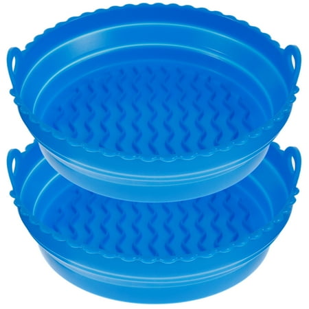 Egdank 2PCS Air Fryer Silicone Pot with Handle Reusable Air Fryer Liner Heat Resistant Air Fryer Silicone Basket Round Baking Pan Air Fryer Accessories
Egdank 2PCS Air Fryer Silicone Pot with Handle Reusable Air Fryer Liner Heat Resistant Air Fryer Silicone Basket Round Baking Pan Air Fryer Accessories