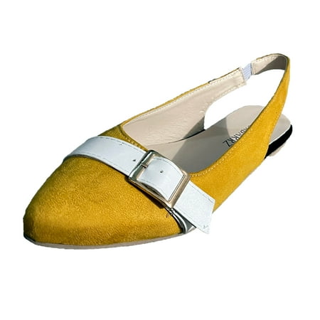 KBKYBUYZ Women s Pointed Toe Buckle Comfy Casual Shoes Solid Comfortable Low Heeled Single Shoes
KBKYBUYZ Women s Pointed Toe Buckle Comfy Casual Shoes Solid Comfortable Low Heeled Single Shoes