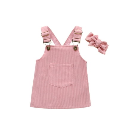 jaweiw Baby Girls Fall Clothes Set Solid Color Suspender Dress and Headdress Pink 0-12M
jaweiw Baby Girls Fall Clothes Set Solid Color Suspender Dress and Headdress Pink 0-12M