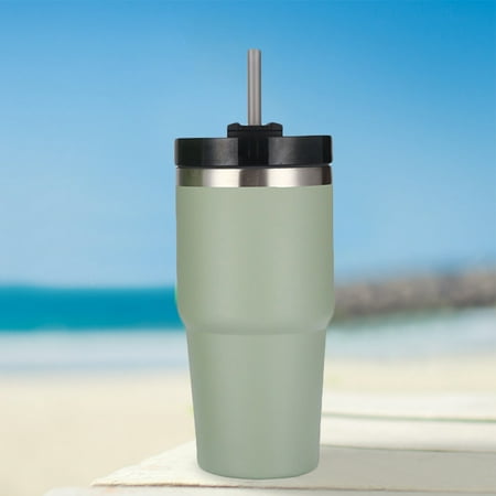 20oz Ice Tyrant Cup Car Double Insulated 304 Stainless Steel Straw Mug (Green)