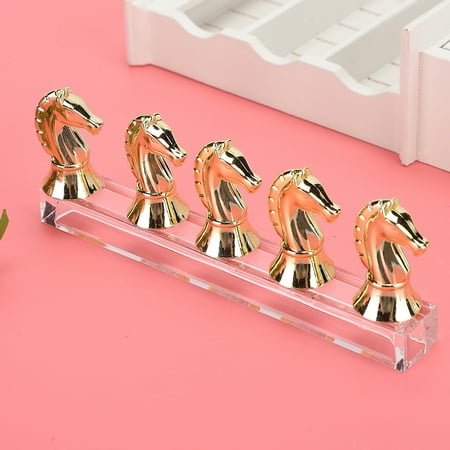 Nail Tip Holders Convenient Display Nail Tip Practice Rack Beautiful And Practical For Home Salon Shop Light Gold