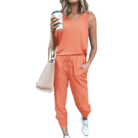 Lumento Women s Plain Color Lounge Set Sleeveless Tops with Pants Casual Pajamas Set Two-Piece Sleepwear Nightwear Red M(US 6-8)
Lumento Women s Plain Color Lounge Set Sleeveless Tops with Pants Casual Pajamas Set Two-Piece Sleepwear Nightwear Red M(US 6-8)