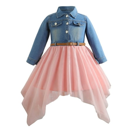 Sobgg25 Toddler Girls Long Sleeve Denim Dress Princess Dress Dance Tulle Dresses Kids Clothes Size 3-4 Years
Sobgg25 Toddler Girls Long Sleeve Denim Dress Princess Dress Dance Tulle Dresses Kids Clothes Size 3-4 Years