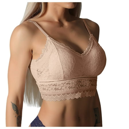 PEASKJP Women Bras plus Size Pack Women Plus Size Vest Crop Wireless BNew Women Lace Bras Top Comfortable Bralette Solid Color One Size
PEASKJP Women Bras plus Size Pack Women Plus Size Vest Crop Wireless BNew Women Lace Bras Top Comfortable Bralette Solid Color One Size