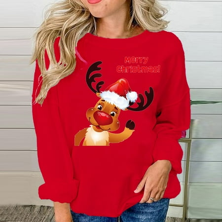 jsaierl Sweatshirt for Women Cartoon Printed Christmas Sweatshirt Round Neck Long Sleeve Cute Tops for Women Tunic Sweatshirts for Date Night
jsaierl Sweatshirt for Women Cartoon Printed Christmas Sweatshirt Round Neck Long Sleeve Cute Tops for Women Tunic Sweatshirts for Date Night