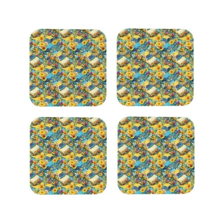 Drink Coasters Set of 4 yellow car colorful sunflower Leather Coasters for Coffee Table Protector Heat Resistant Cute Coasters for Home Decor Housewarming Gifts Bar Kitchen 4 Inch Square
Drink Coasters Set of 4 yellow car colorful sunflower Leather Coasters for Coffee Table Protector Heat Resistant Cute Coasters for Home Decor Housewarming Gifts Bar Kitchen 4 Inch Square