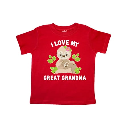 Inktastic Cute Sloth I Love My Great Grandma with Green Leaves Gift Toddler Boy or Toddler Girl T-Shirt
Inktastic Cute Sloth I Love My Great Grandma with Green Leaves Gift Toddler Boy or Toddler Girl T-Shirt