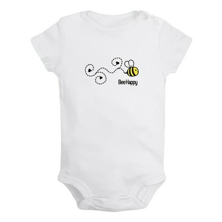 Bee Be Happy Funny Rompers For Babies Newborn Baby Unisex Bodysuits Infant Jumpsuits Toddler 0-12 Months Kids One-Piece Oufits (White 12-18 Months)
Bee Be Happy Funny Rompers For Babies Newborn Baby Unisex Bodysuits Infant Jumpsuits Toddler 0-12 Months Kids One-Piece Oufits (White 12-18 Months)