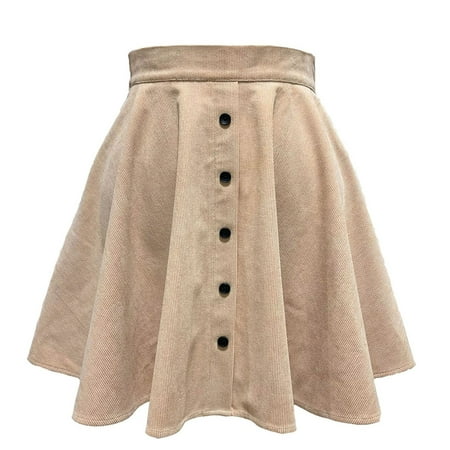 Charella Women s Fashion Solid Color Corduroy Autumn And Winter Skirt Fashion Sweet Single Button High Waist Umbrella Skirt Women Beige XL
Charella Women s Fashion Solid Color Corduroy Autumn And Winter Skirt Fashion Sweet Single Button High Waist Umbrella Skirt Women Beige XL