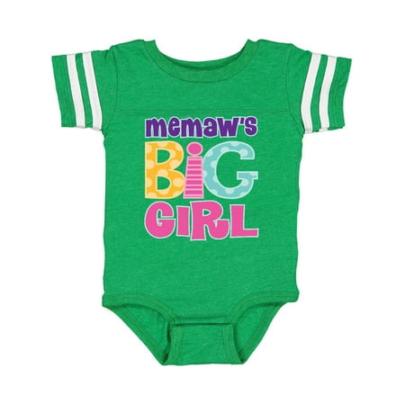Inktastic Memaw Big Girl Gift Baby Girl Bodysuit