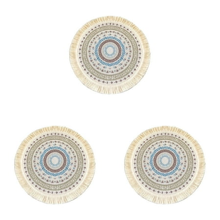 Light Bohemian Style Woven Meal Pad Fabric Tassel Heat Insulation Pad Scald Pot Pad Household Decorative Pad Features: 2PCS Doilies for End Tables Table Runners 36 Inches Table Mats with Napkins Small
Light Bohemian Style Woven Meal Pad Fabric Tassel Heat Insulation Pad Scald Pot Pad Household Decorative Pad Features: 2PCS Doilies for End Tables Table Runners 36 Inches Table Mats with Napkins Small