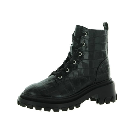 Schutz Womens Orly Leather Block Heels Ankle Boots