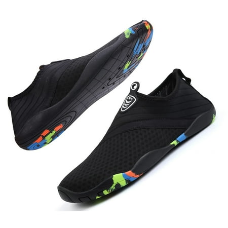 Drecage Men Women Water Shoes Quick-Dry Aqua Shoes Toe Protection Barefoot Skin Beach Shoes Black 39
Drecage Men Women Water Shoes Quick-Dry Aqua Shoes Toe Protection Barefoot Skin Beach Shoes Black 39